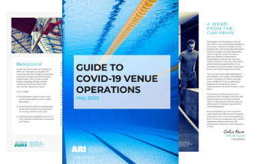ARI release guidelines for management of COVID-19 in Aquatic & Recreation Venues.