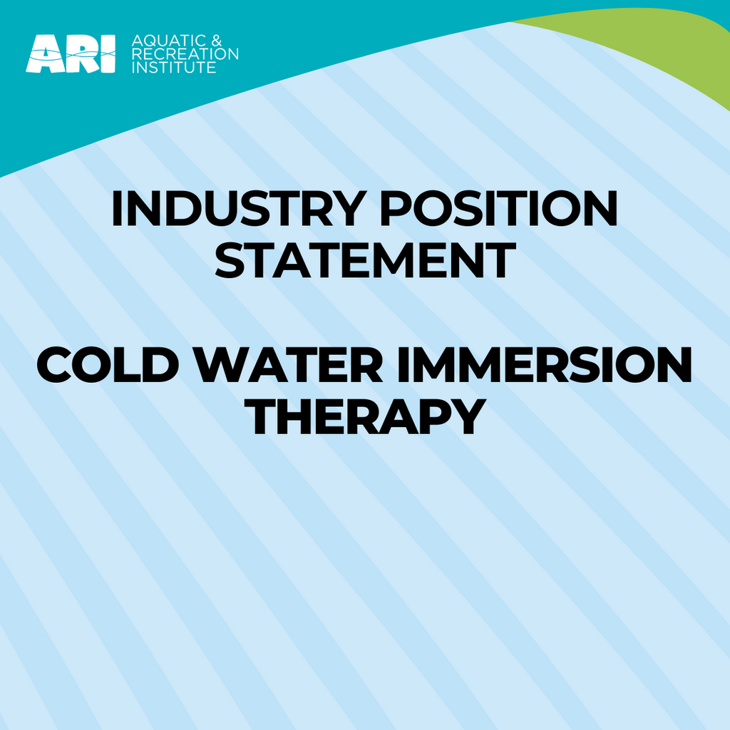 Cold Water Immersion Therapy - Industry Position Statement